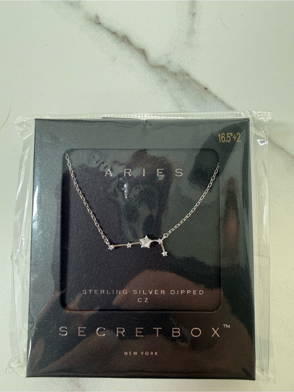 Aries Sterling Silver-Dipped Constellation Necklace - Silver